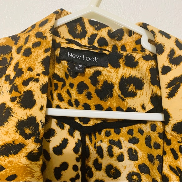 New Look Cheetah Print Jacket Size 1X - Picture 3 of 3